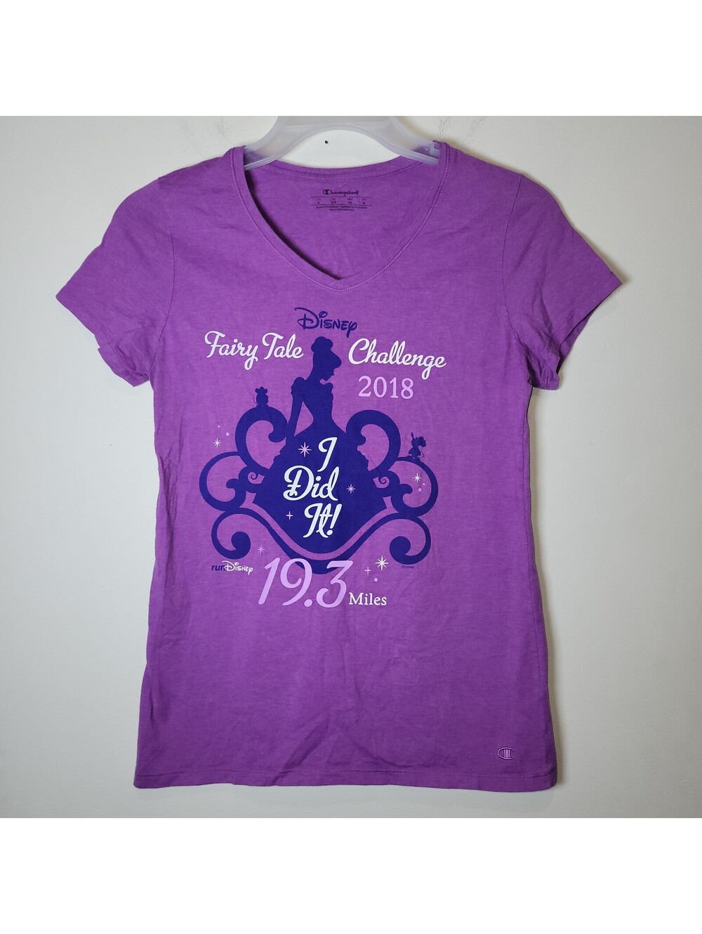 Disney Fairy Tale Challenge 2018 "I Did It!" Cinderella T-Shirt Women's S